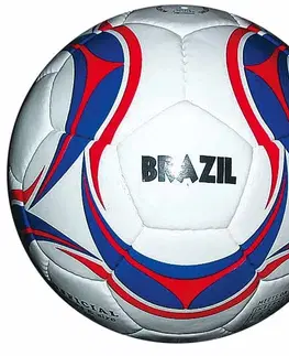 Futbalové lopty Futbalová lopta - SPARTAN Brasil Cordlay modro-bielo-červená