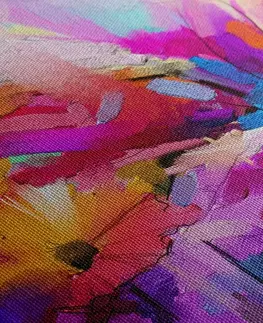 Abstraktné obrazy Obraz abstraktné farebné kvety