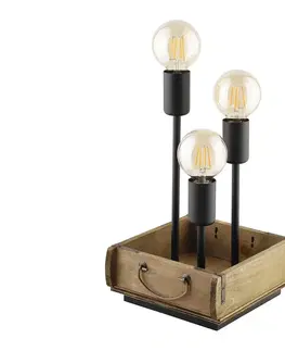 Lampy Eglo Eglo 43594 - Stolná lampa WOOTTON 3xE27/40W/230V 