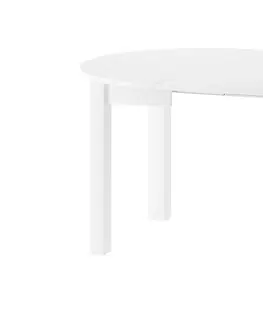 Jedálenské stoly Jedálenský rozkladací stôl ANDY biely