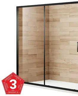Sprchovacie dvere; priečky Sprchové dvere Patio 140X195 čierna profil