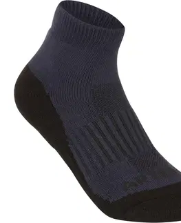 bedminton Detské športové ponožky RS 500 stredné námornícky modré 3 ks