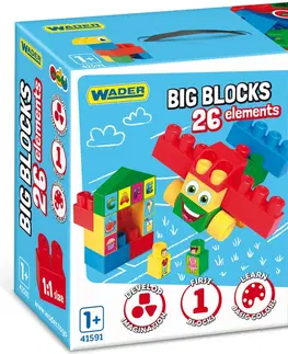 Hračky stavebnice WADER - Veľké bloky 26 ks