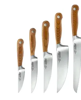 Kuchynské nože Tescoma Blok na nože FEELWOOD, s 5 nožmi