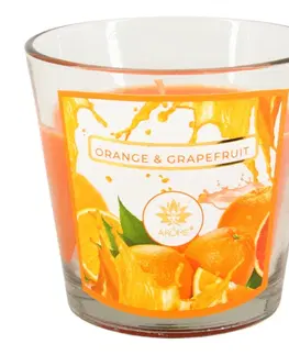 Dekoratívne sviečky Arome Vonná sviečka v skle Orange & Grapefruit, 120 g