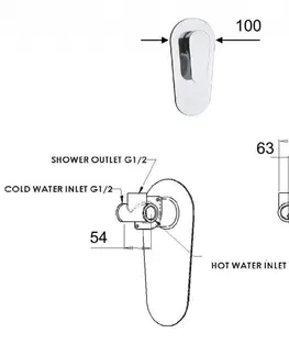 Kúpeľňové batérie HOPA - Podomietková sprchová batéria Font 30L BAREL30L