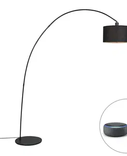 Oblúkové lampy Inteligentná moderná oblúková lampa čierna vrátane WiFi G95 - Vinossa