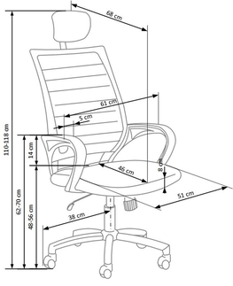 Kancelárske stoličky HALMAR Socket kancelárska stolička s podrúčkami čierna / biela