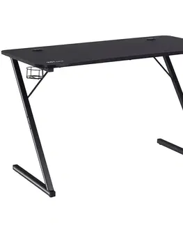 Moderné kancelárske stoly Písací Stôl Pre Hráča Bolt čierna 90610