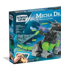 Hračky roboti CLEMENTONI - Robot Mecha Dragon