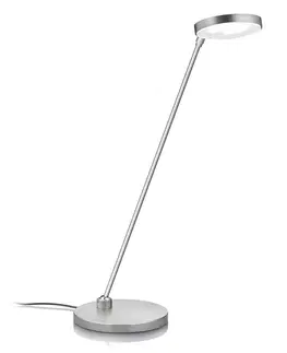 Stolové lampy Knapstein Stolná lampa LED Thea-T, matný nikel