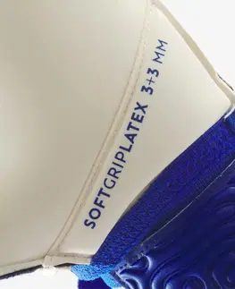 futbal Brankárske rukavice F500 Viralto bielo-modré