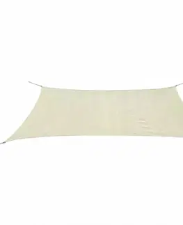 Stínící textilie Plachta proti slnku z HDPE obdĺžniková 4 x 6 m Biela