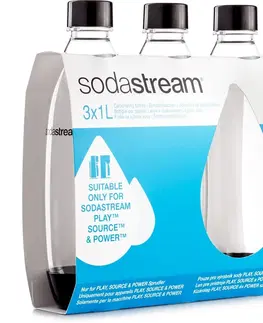 Sodastream a ďalšie výrobníky perlivej vody SodaStream Fľaša FUSE 3Pack 1 l, čierna