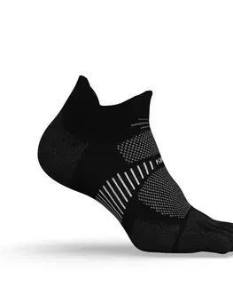 ponožky Bežecké ponožky 5 prstov RUN900 neviditeľné tenké čierne