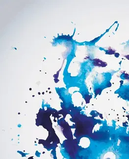 Samolepiace tapety Samolepiaca tapeta modrý akvarel v abstraktnom prevedení