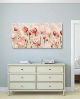 Obrazy kvetov Obraz staroružové tulipány