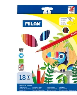 Hračky MILAN - Pastelky šesťhranné 18 ks
