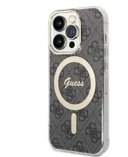 Puzdrá na mobilné telefóny Puzdro Guess 4G IML MagSafe for Apple iPhone 14 Pro, čierne 57983114239
