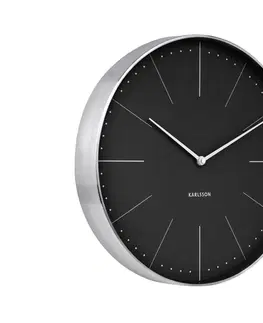 Hodiny Dizajnové nástenné hodiny 5681BK Karlsson 38cm