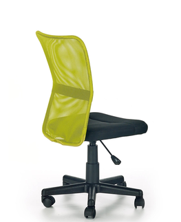 Kancelárske stoličky HALMAR Dingo detská stolička na kolieskach zelená / čierna