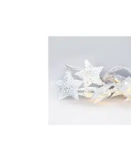 Vianočné dekorácie   1V224 - LED Vianočná reťaz 10xLED/2xAA 2m teplá biela 