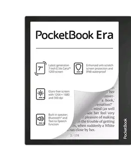 Čítačky elektronických kníh Elektronická čítačka Pocketbook 700 ERA, 16 GB, strieborná