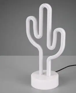 Vnútorné dekoratívne svietidlá Reality Leuchten Dekoračná lampa Cactus