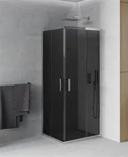 Sprchovacie kúty MEXEN - Rio sprchovací kút štvorec 70 x 70, grafit, chróm