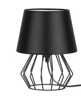 Lampy   7669104 - Stolná lampa MANGOO 1xE27/40W/230V čierna 