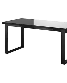 Jedálenské stoly Rozkladací stôl Helio 92 170/220x90cm čierna