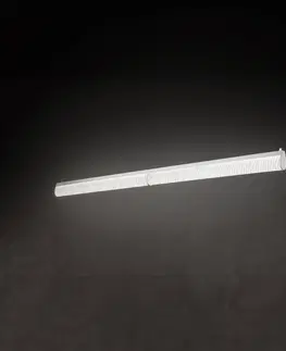 Závesné svietidlá Slamp Závesné svietidlo Slamp LED Modula Double, plisované, sivé