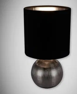 Moderné lampy do obývačky Luster Perlo E14 strieborná / čierna 03290 LB