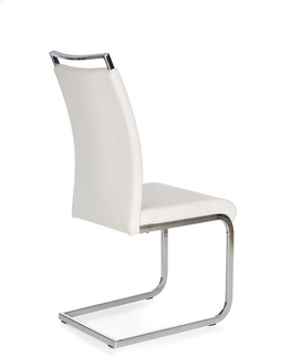 Jedálenské stoličky HALMAR K250 jedálenská stolička biela / chróm