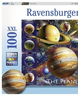 Hračky puzzle RAVENSBURGER - Planéty 100 dielikov