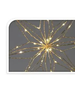 Vianočné dekorácie Vianočná závesná hviezda, 40 LED, 40 cm