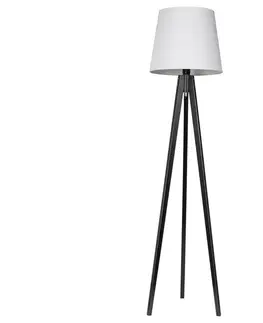 Lampy  Stojacia lampa CONE 1xE27/60W/230V wenge biela 