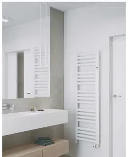 Kúpeľňa HOPA - Kúpeľňový radiátor Maka - Pripojenie radiátora - Spodná pripojenie, Radiátory - Farebné prevedenie HL - Biela, Rozmer radiátora HL - 577 × 1528 mm, výkon 763 W RADMAK601635