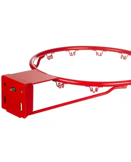 basketbal Basketbalová obruč oficiálneho priemeru R900 červená