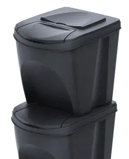 Odpadkové koše Súprava odpadkových košov SORTIBOX ECO WOOD 3 ks
