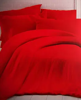 Obliečky Kvalitex Bavlnené obliečky červená, 200 x 200 cm, 2 ks 70 x 90 cm