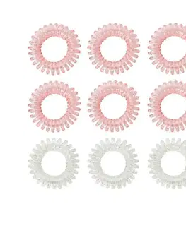 Ostatné príslušenstvo pre cvičenie BeastPink Set špirálových gumičiek do vlasov pink