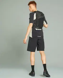 nohavice Pánske krátke nohavice EXPL 500 na horskú cyklistiku čierne
