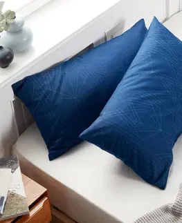 Pillowcases & Shams Obliečky na vankúš z renforcé, 2 ks, každá cca 80 x 40 cm, modré