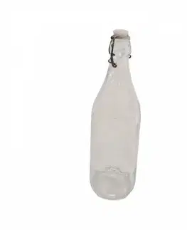 Samolepky na stenu Kinekus Fľaša sklenená 1000ml, s patentným uzáverom, okrúhla, hladká +4 samolepky