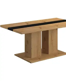 Konferenčné stolíky s úložným priestorom Konferenčný stolík Boston Dub Artisan/čierna