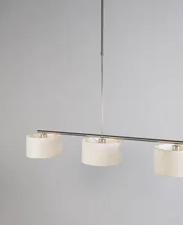 Zavesne lampy Moderné závesné svietidlo biele okrúhle - VT 3