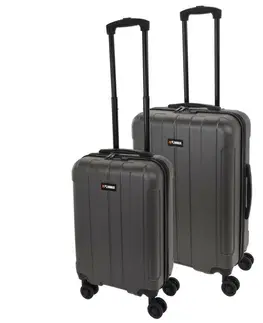 Batohy Proworld 2-dielna sada cestovných kufrov, sivá