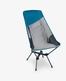 kemping Nízka kempingová skladacia stolička MH500 XL