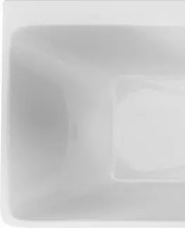 Vane DEANTE - Hiacynt biela - Akrylátová vaňa, chrbtom k stene/voľne stojaca, obdĺžniková - 160 cm KDH_016W